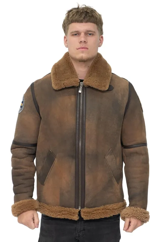 B3 Sheepskin WW2 Bomber Jacket-Hemsworth
