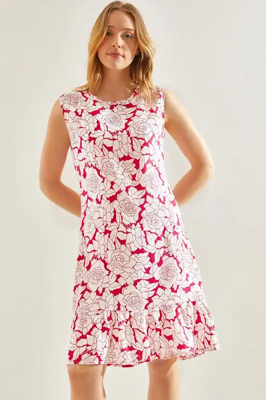 Floral A-Form Dress