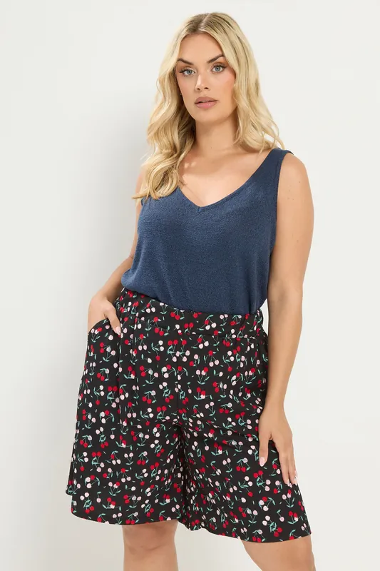 Cherry Print Shorts - Yours