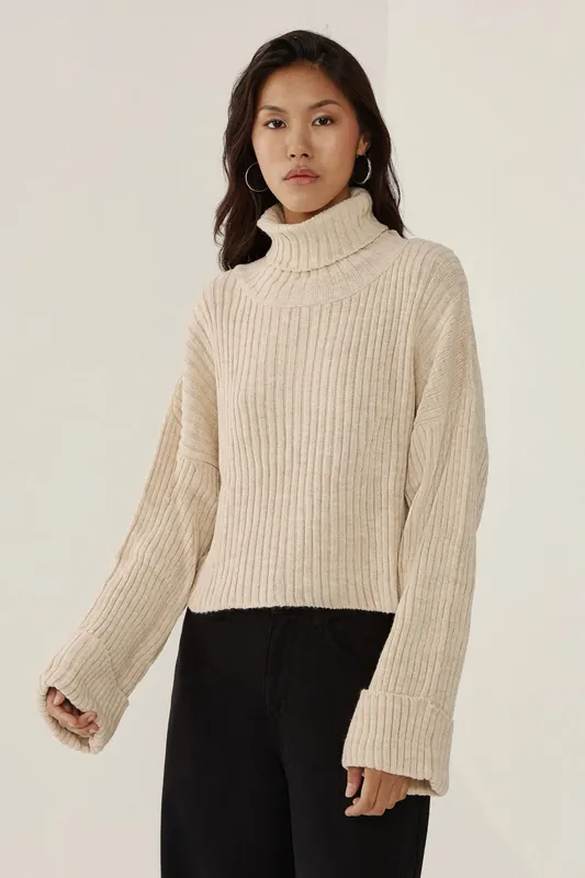 Oversized Turtleneck Sweater - Hiccup
