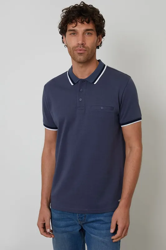Jetted Pocket Cotton Polo Shirt - Threadbare