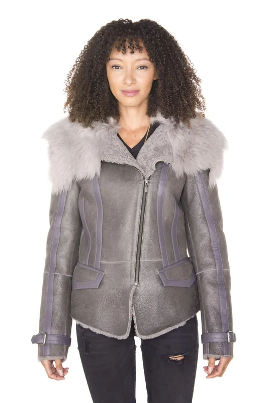 Toscana Shearling Flying Jacket-Polegate