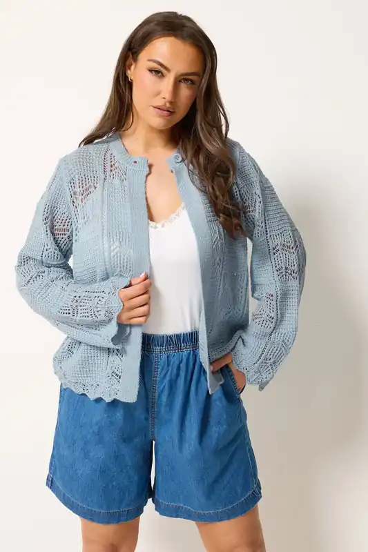 Crochet Knitted Cardigan - Yours