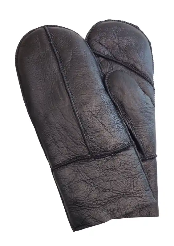 Genuine Real Sheepskin Leather Mittens Warm Gloves - Infinity Leather