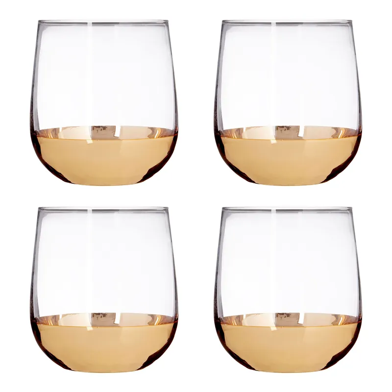 Horizon Set Of Four Glass Tumblers. - Orsina