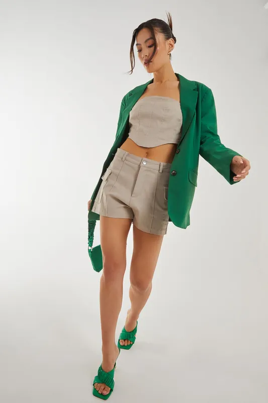 Pocket Cargo Shorts - Pink Vanilla