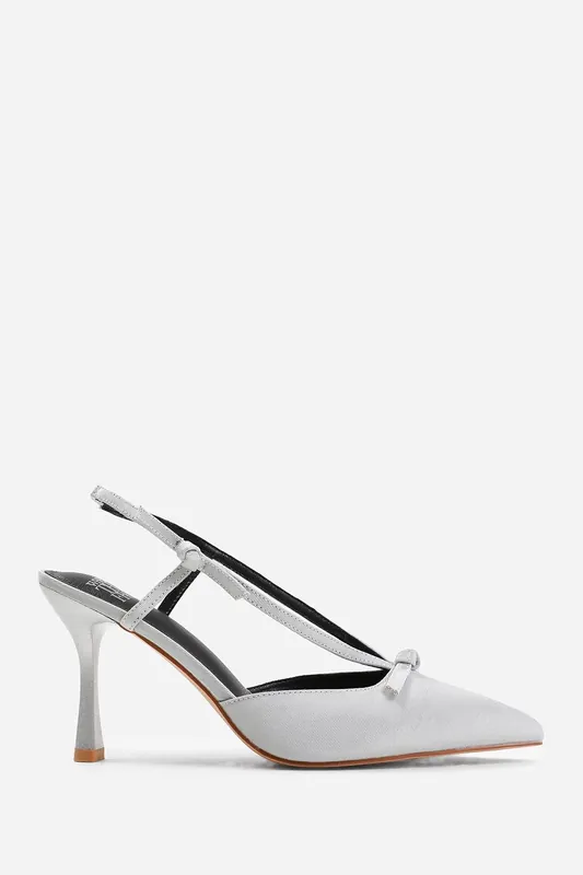 Nieve' Wide Fit High Heel With Pointed Toe And Strap Detail - Where's That From