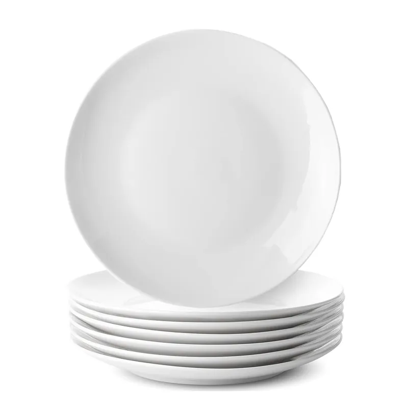 Dessert Plates Porcelain 4 Piece Set Coupe 7.5" - Glim & Glam