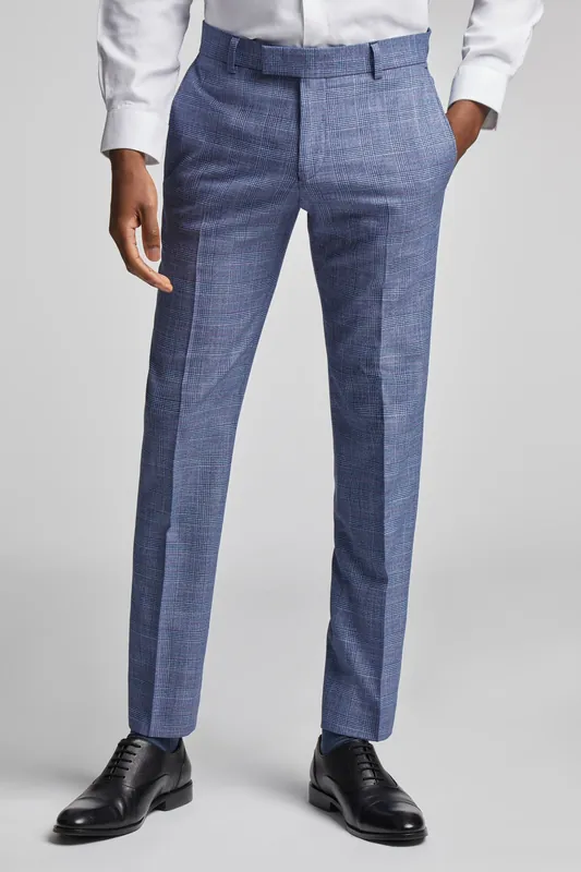 Hemlock Blue Raspberry Check Trousers - Antique Rogue