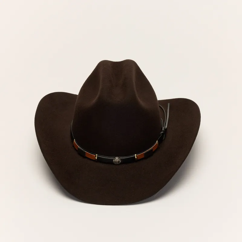 Brown Wool Western Cattleman Cowboy Hat - Liquorish