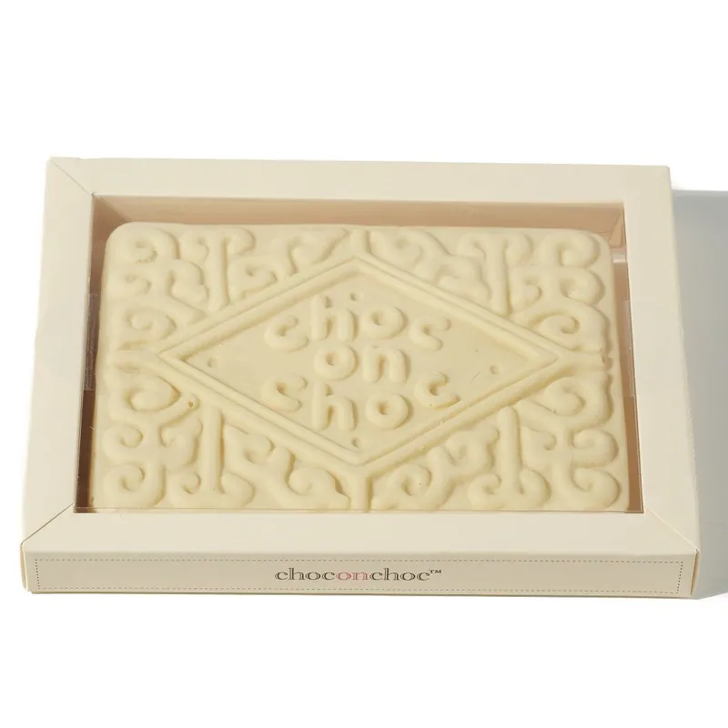 Giant Custard Cream Biscuit Shaped Chocolate - CHOC ON CHOC