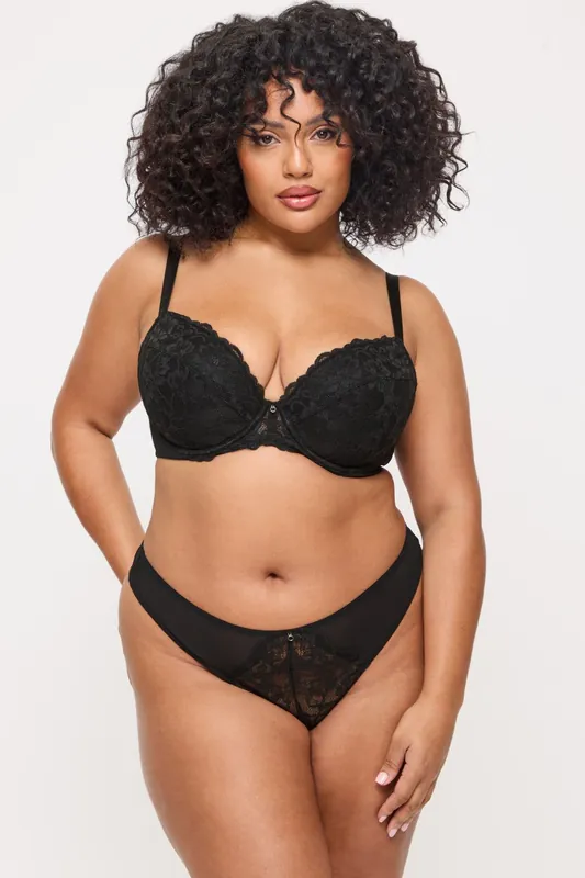 Sexy Lace Padded Plunge Bra - Ann Summers
