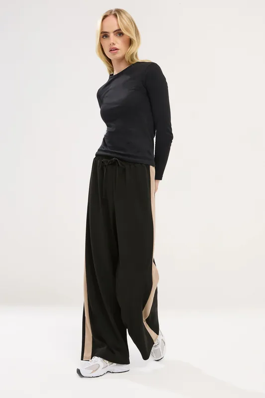 Petite Side Stripe Trousers - PixieGirl