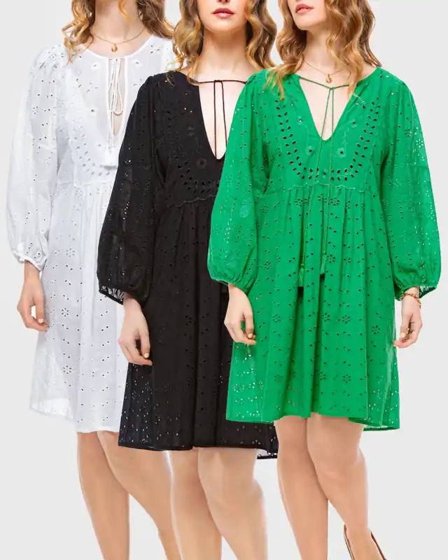 Jane Embroidery Anglaise Beach Dress Multi Pack - ELLE