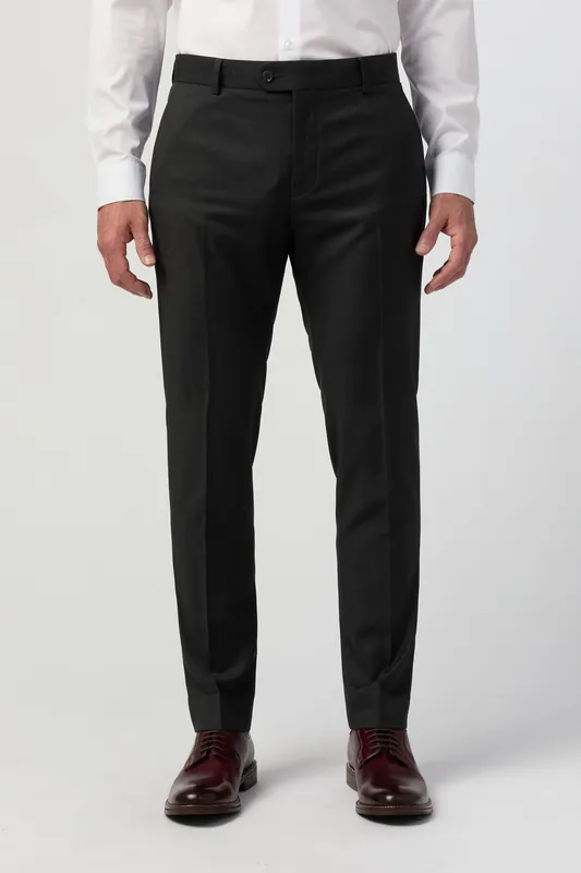 Slim Fit Charcoal Trousers - Antique Rogue