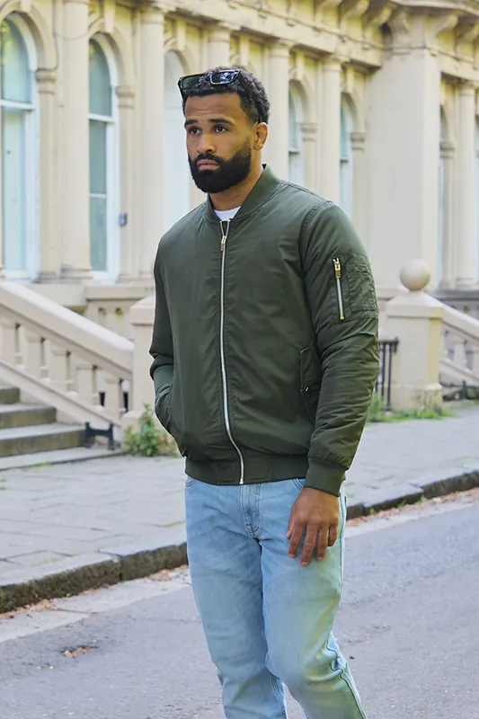 Bomber Jacket with Zip Fastening - Tokyo Laundry