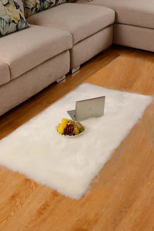 60Cm x 120Cm Dwayne Handmade White Rug - Living and Home