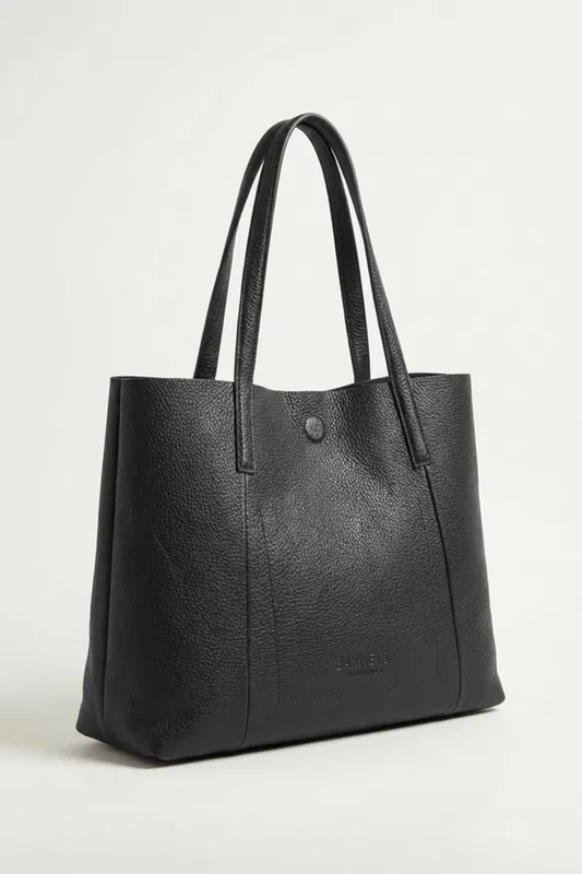 Black Cow Leather Bag - Barneys Originals