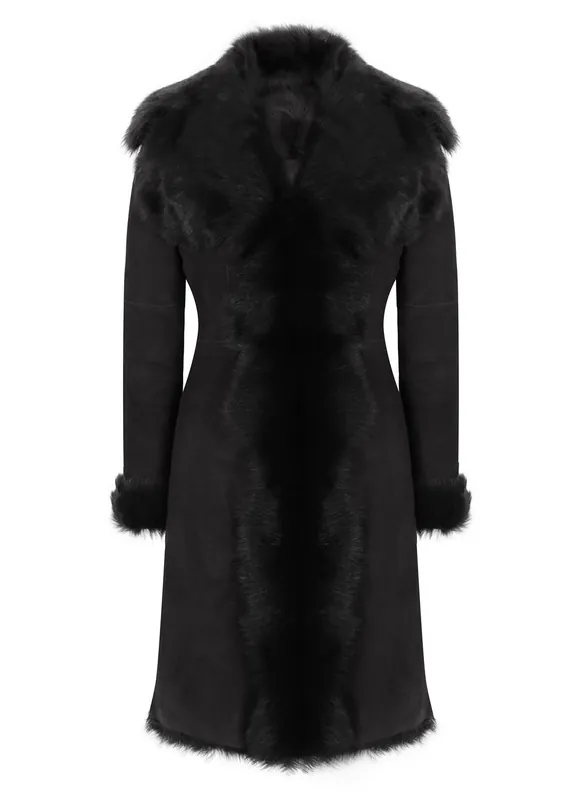 Mid Length Toscana Sheepskin Coat - TruClothing