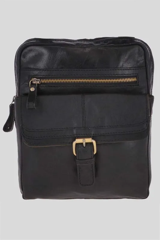 Real Leather Vintage Flight Shoulder Bag - Ashwood Leather