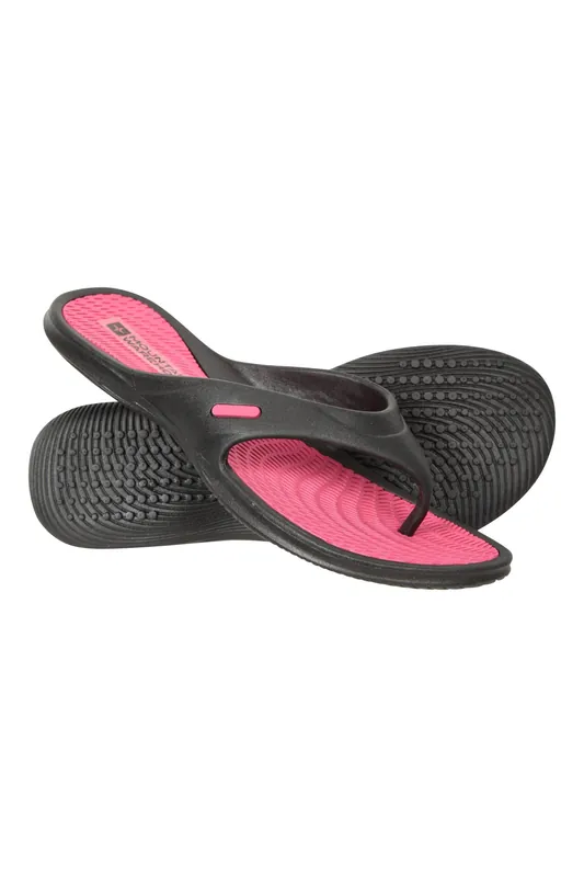 Street' Lightweight Casual Slip On Single Strap Beach Pool Flip Flops - Mountain Warehouse