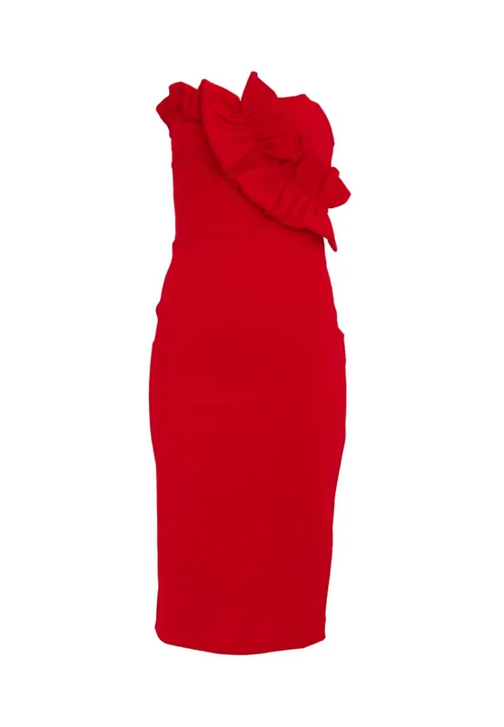 Halcyon Frill Bandeau Dress - Girls On Film