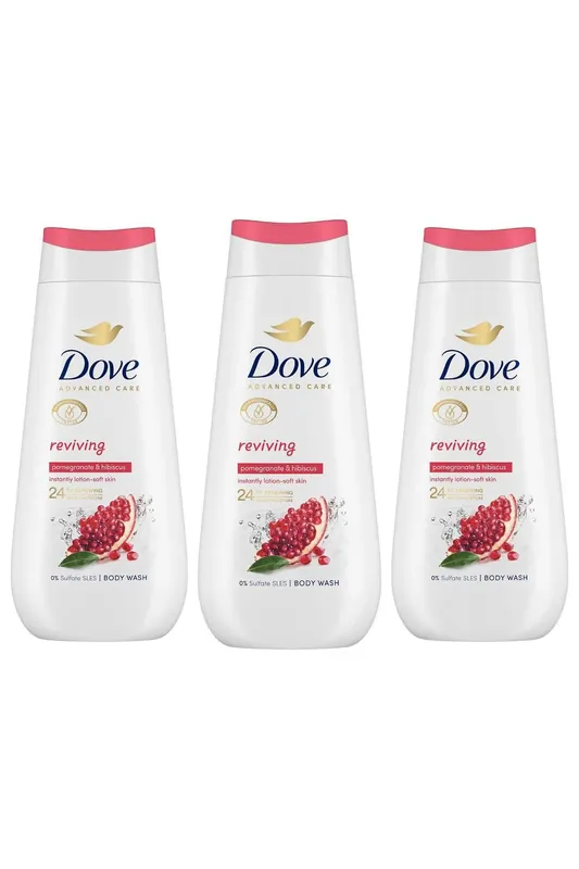 'Body Wash' Reviving for 24Hrs Renewing Micromoisture, 3x 225ml - Dove