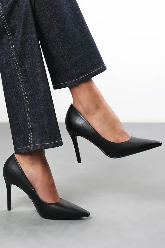 Sorelle' Wide Fit Patent Stilleto Court Heels - Where's That From