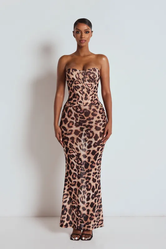 The Estrella Leopard Two Piece - LEMONLUNAR