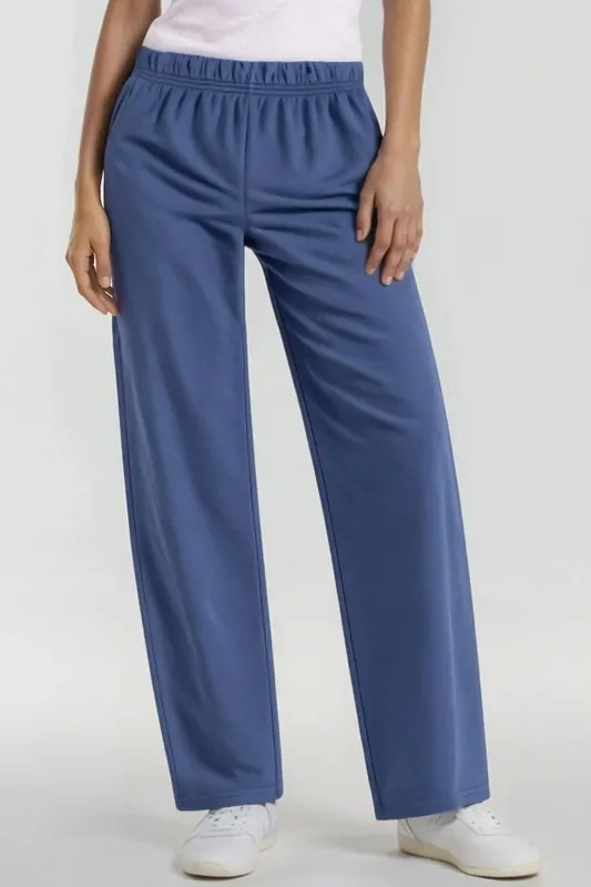 Modal Touch Elastic Waist Straight Leg Pants - Hiccup