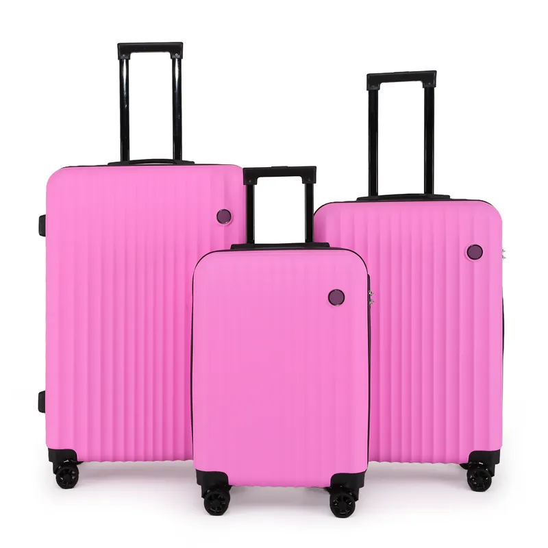 Hard Shell ABS Suitcase 8 Wheel Travel Case Holiday Bags - Infinity Leather