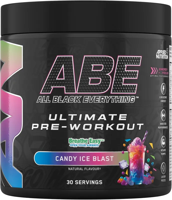 ABE Pre Workout Powder - Candy Ice Blast - 30 Servings
