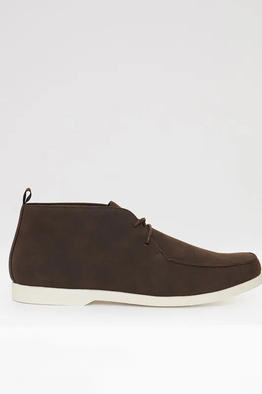 Faux Suede Moccasin Boots - Threadbare