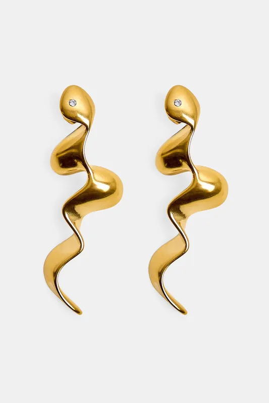 Abstract Swirl Earrings - Public Desire