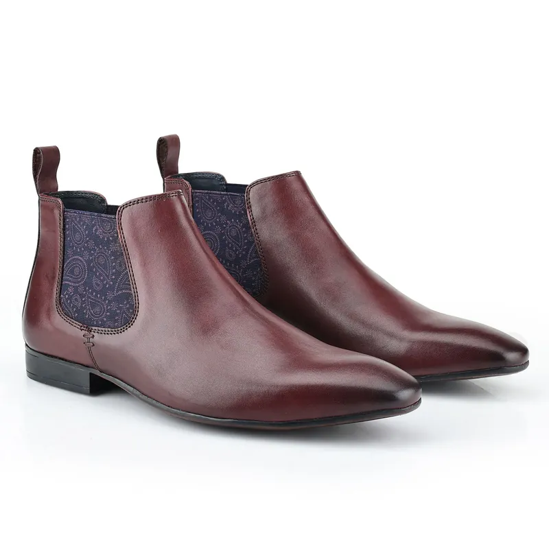 Carnaby Leather Mens Chelsea Boots - Silver Street London