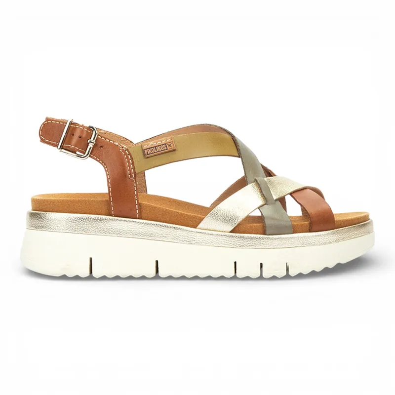 Pikolinos Leather Extra-Light Summer Wedge Sandals - Palma