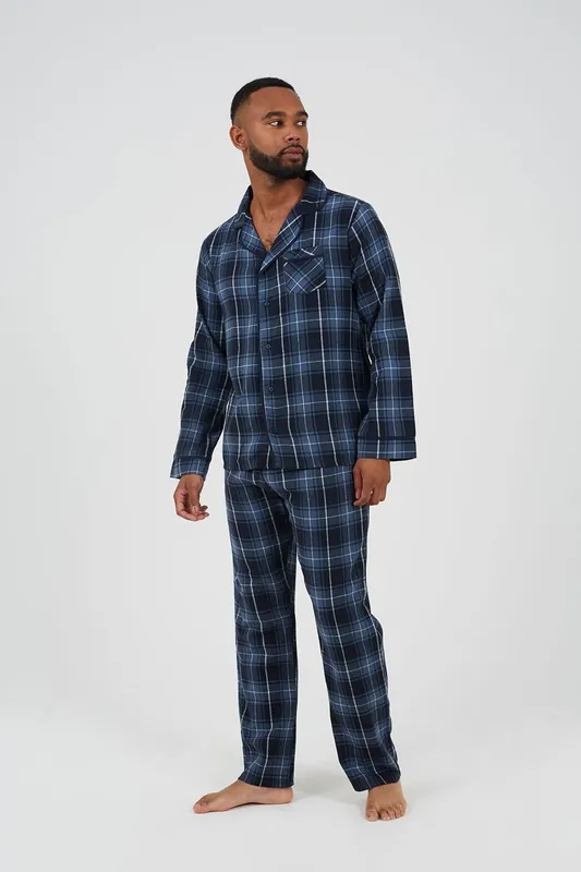 Checked Long Sleeve Pyjama Set - Brave Soul