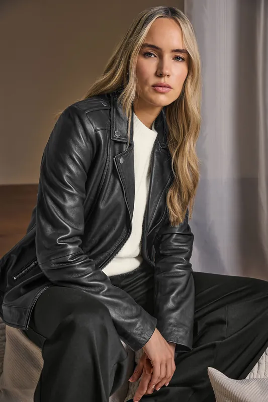 Tall Leather Jacket - Long Tall Sally