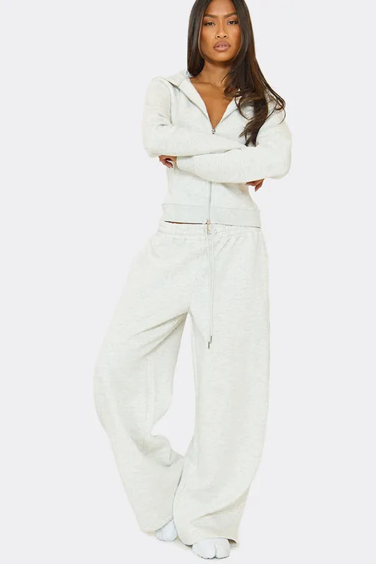 Wide Leg Marl Joggers - EGO