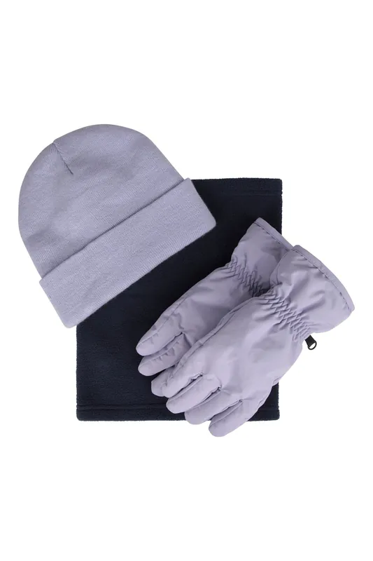 Comfortable Water Resistant Knitted Warm Snow Accessories Set - Mountain Warehouse