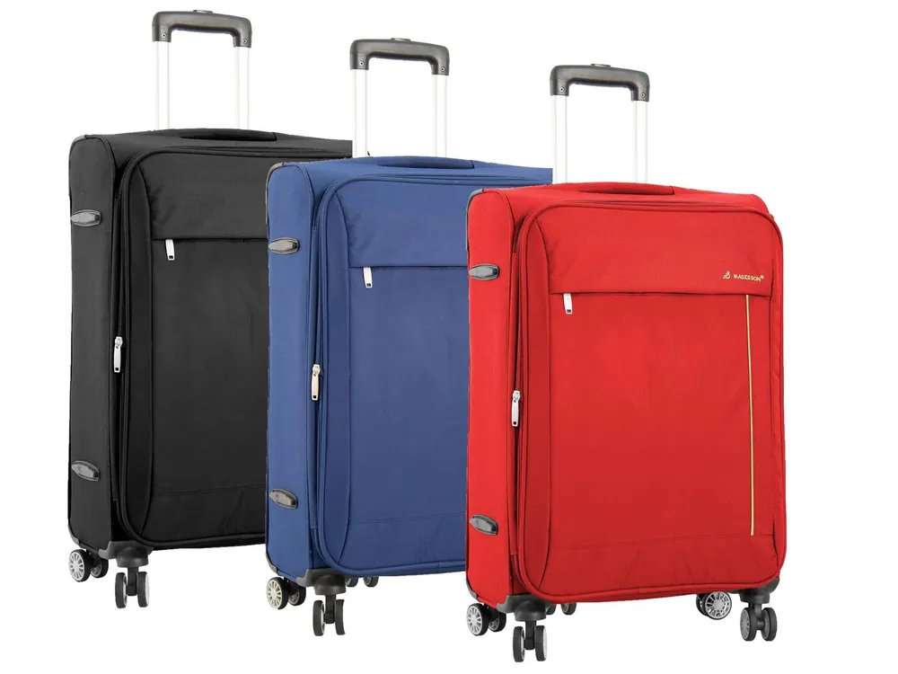Soft Cabin Suitcase 55 x 38 x 21.5 cm Suitable for Easyjet, Ryanair - Infinity Leather