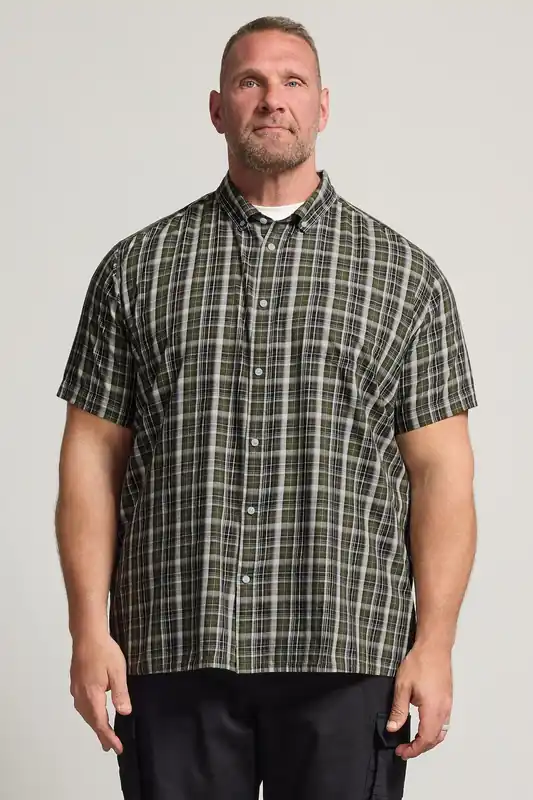 Short Sleeve Check Shirt - BadRhino