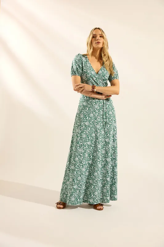 Tall Floral Wrap Maxi Dress - Long Tall Sally