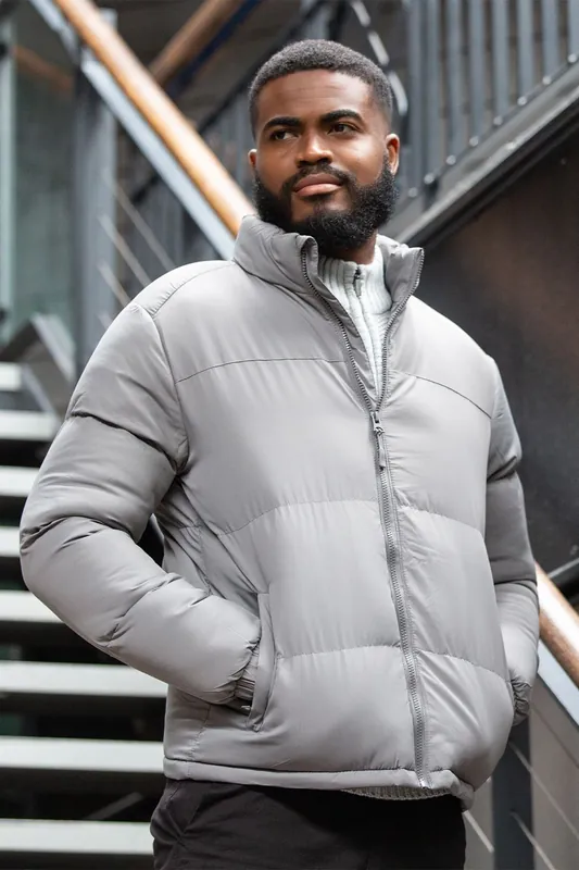 Funnel Neck Padded Jacket - Brave Soul