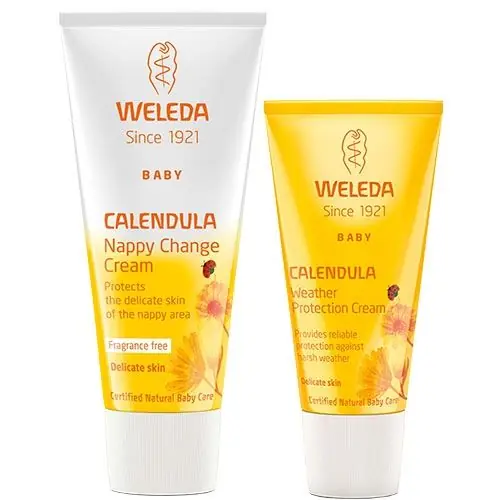 Calendula Nappy Change Cream and Weather Cream Duo - Weleda