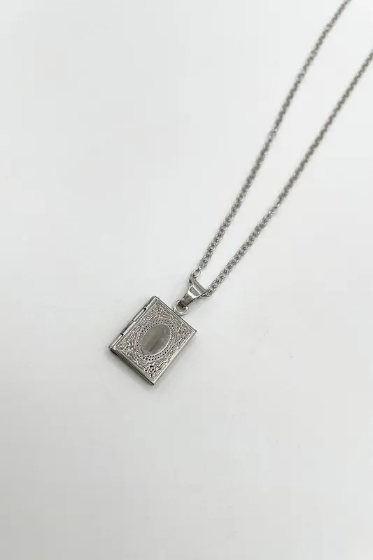 Booklet Locket Pendant Necklace - SVNX