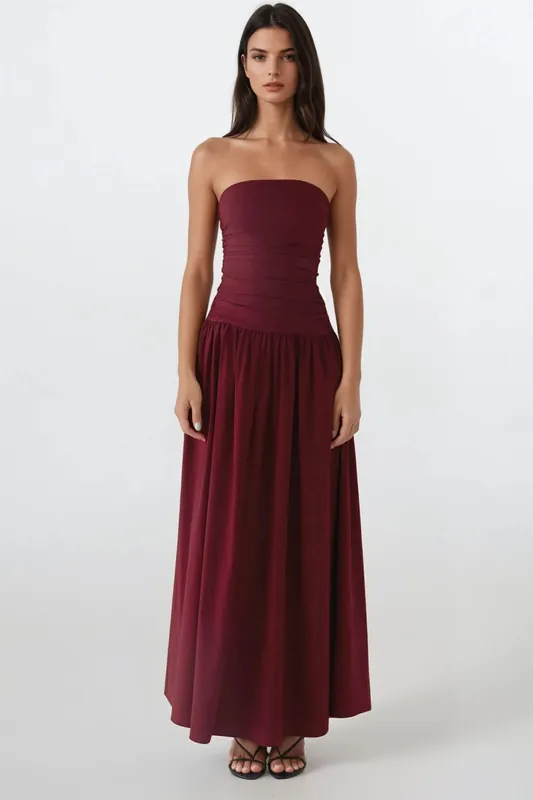 Strapless Maxi Dress Detail - Hiccup