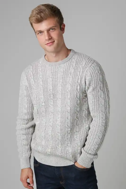 Cable Knit Crew Neck Jumper - French Connection