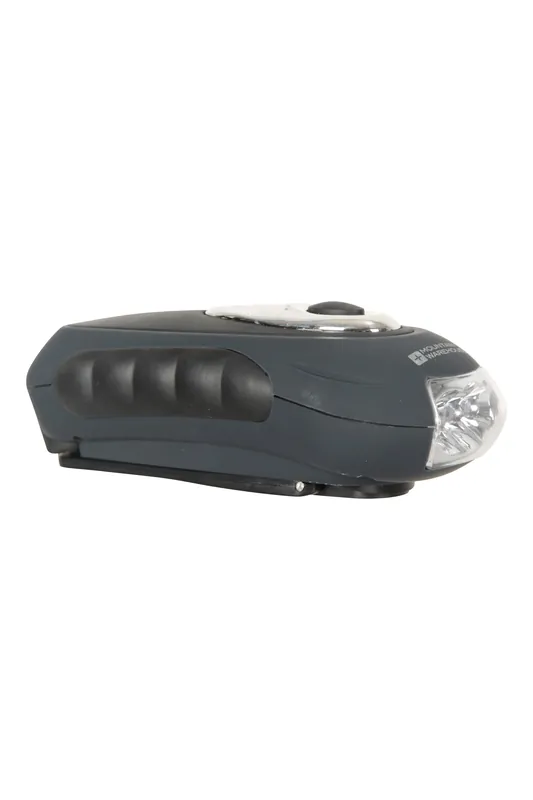 Low Energy Long Lasting 3 Ultra Bright LED Bulbs Durable Wind Up Torch - Mountain Warehouse