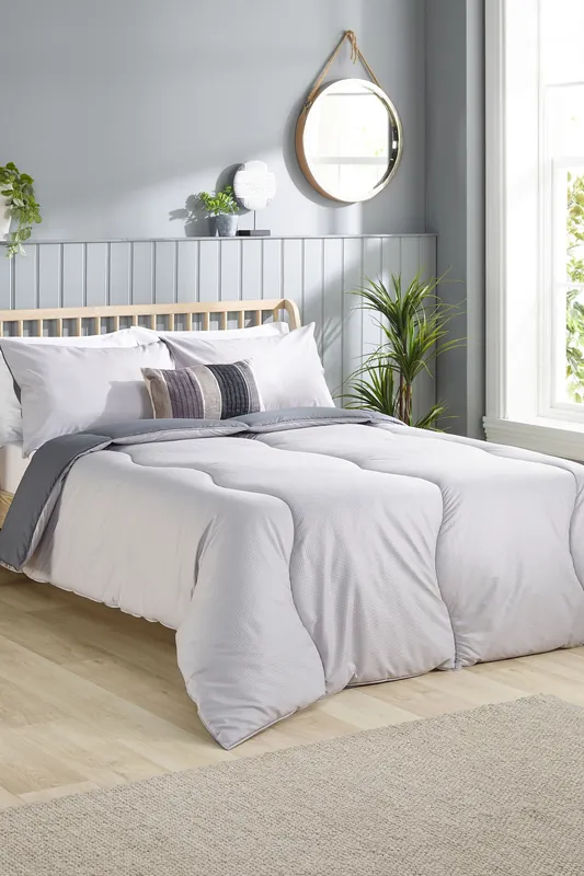 Coverless Comfort Printed Embossed Waffle 4.5 Tog Duvet - Slumberdown